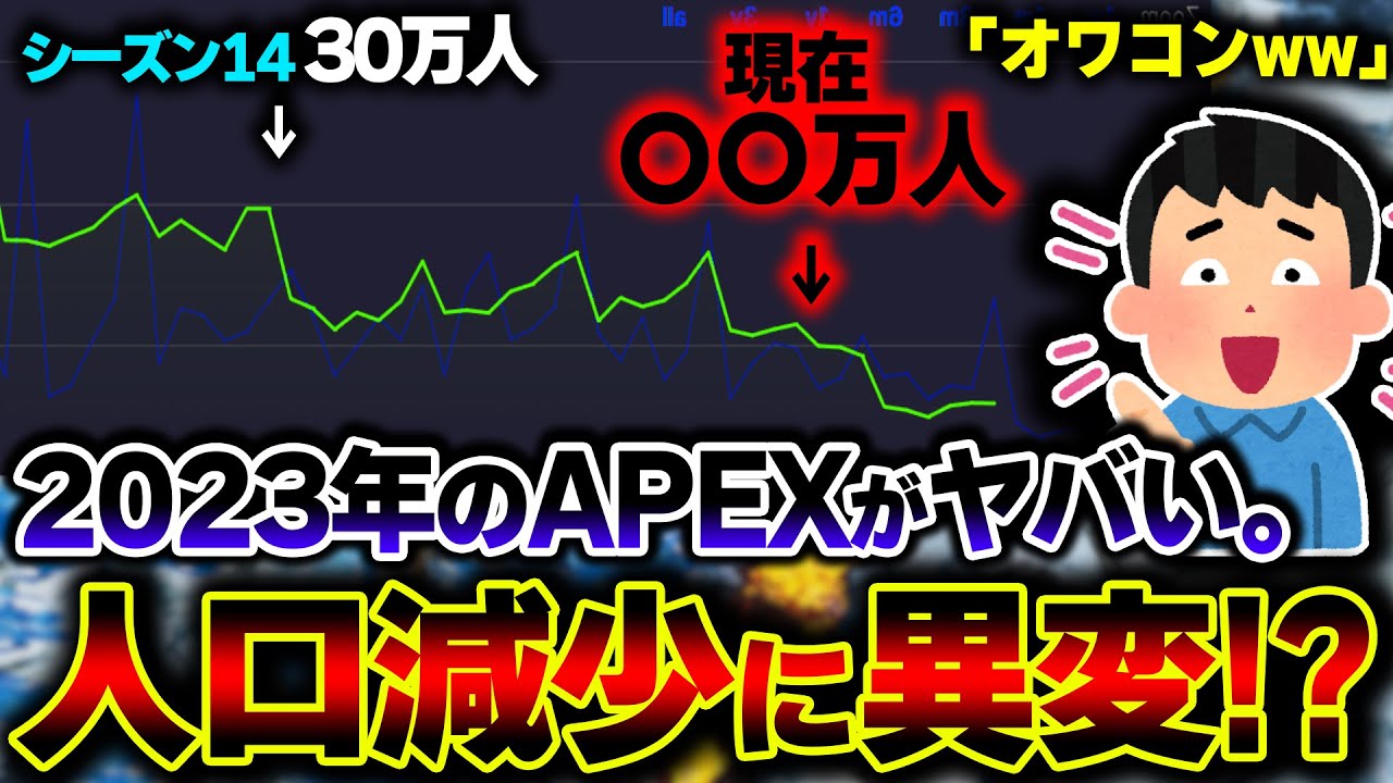 【マジかよ】APEXの人口推移グラフを見たら "衝撃の新事実" が判明... 果たしてAPEXは今後どうなるか | ApexLegends