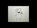 Happy Song! 🎤🐷 | Easy Peppa Drawing #shorts  #drawing #peppapig
