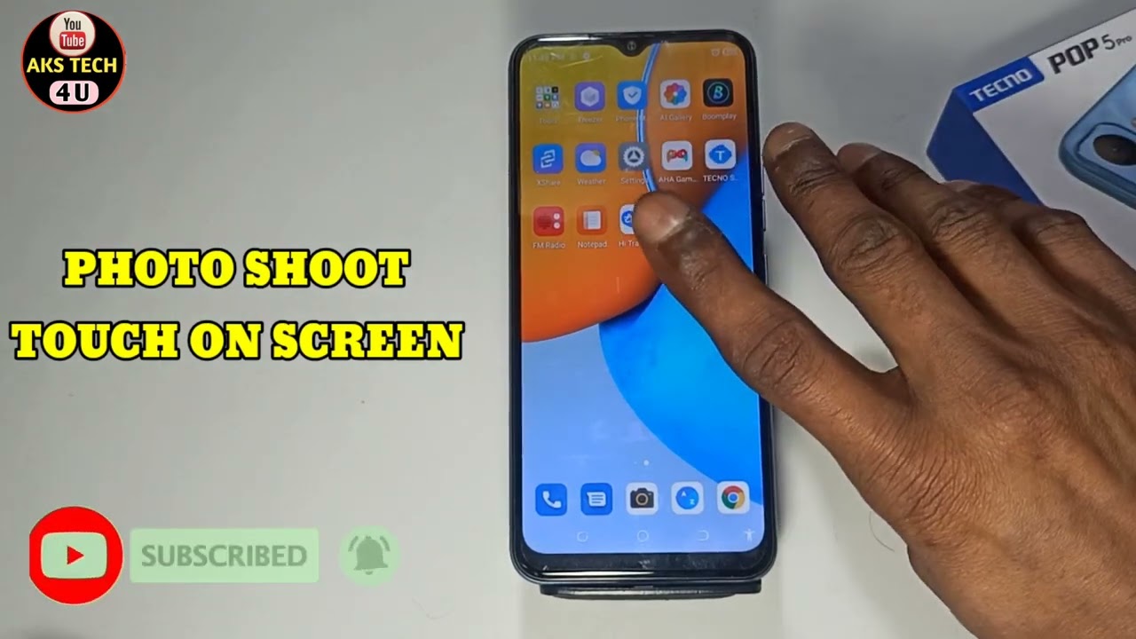 Tecno Pop 5 Pro में फोटो पर टच करके फोटो कैसे खींचे | Camera Hidden Features Tecno