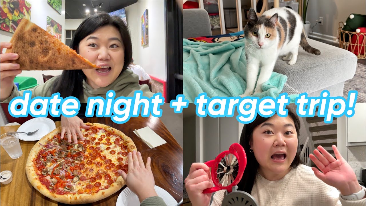 date night 🥰, biggest pizza ever 🍕, + target trip! 🎯 - YouTube
