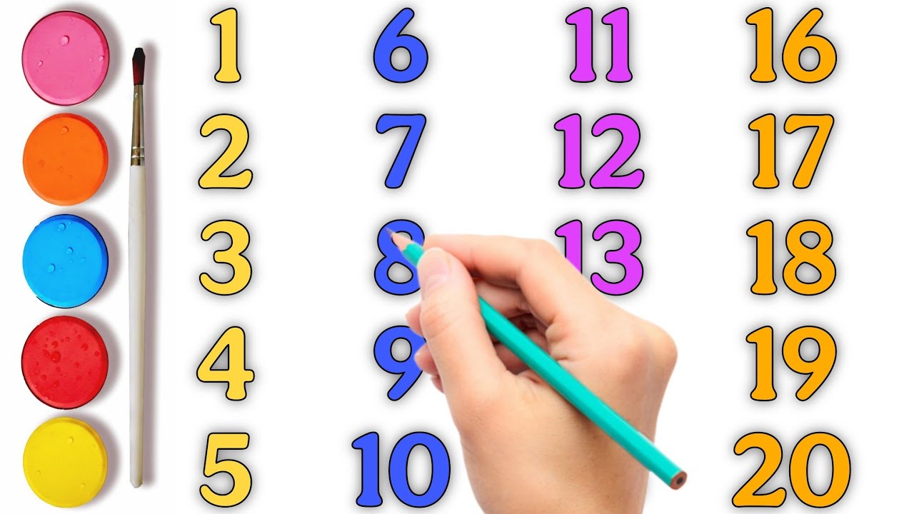 1 to 20 Counting for Kids | Learn Numbers 1-20 | Preschool Learning ...