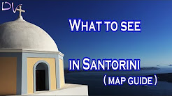 Santorini, Greece. Map guide.