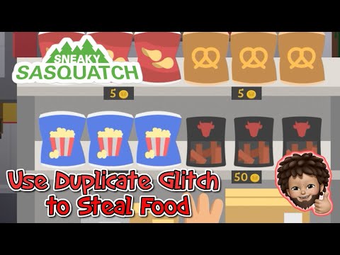 Sneaky Sasquatch - use Duplicate Glitch to Steal Food