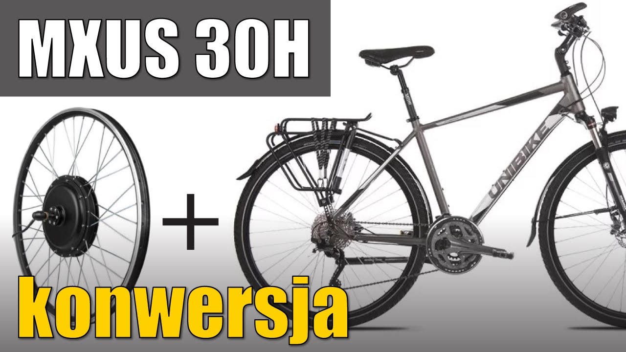 Montaż silnika MXUS 30h  zestaw do konwersji TREKKING