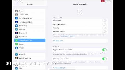 HOW TO ENABLE OR DISABLE USE FACE ID FOR IPAD UNLOCK IN IPADOS 14.6