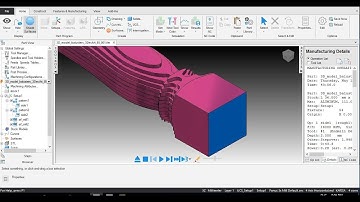 06 Optimizar  operación de desbaste a balastro cuarto eje (4 axis)con FeatureCAM CAD CAM