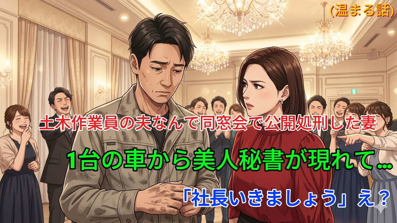 「その服で来るなんて恥ずかしい！」同窓会で妻に見下された作業員の夫→離婚後、妻が知った“本当の姿”に涙【感動する話】