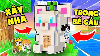 Mr Vịt và Kamui XÂY NHÀ trong BÉ GẤU TUYẾT Khổng Lồ Minecraft