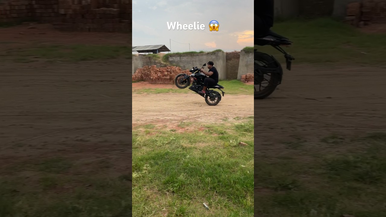 🔥Pulsar n160 long wheelie😱 