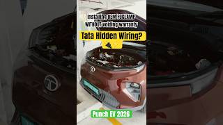 DIY Fog Lamps: No Wiring Needed! 🛠️✨Tata Punch EV 2026 OEM genuine foglamps #tatapunch #tatapunchev