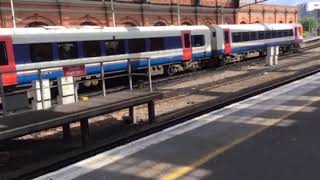 13:59 South Western Railway service to London Waterloo arriving at Bournemouth from Weymouth. 24/08
