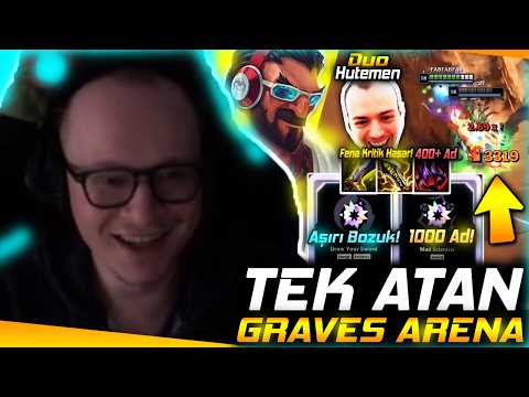 1000 SALDIRI GÜCÜ YAKINCI GRAVES ARENA'DA TEK ATIYOR!! | Duo w/ @Hutemen