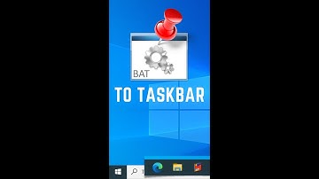 Add BAT file to Task Bar #Shorts