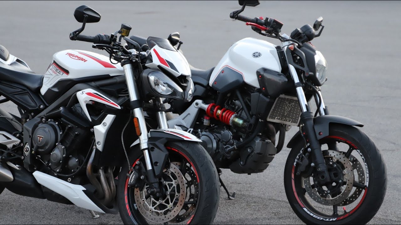 Triumph Street Triple S & Yamaha MT03 660 chill ride