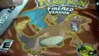 unboxing Pokemon Fire Red Version Game Boy Advance screenshot 4