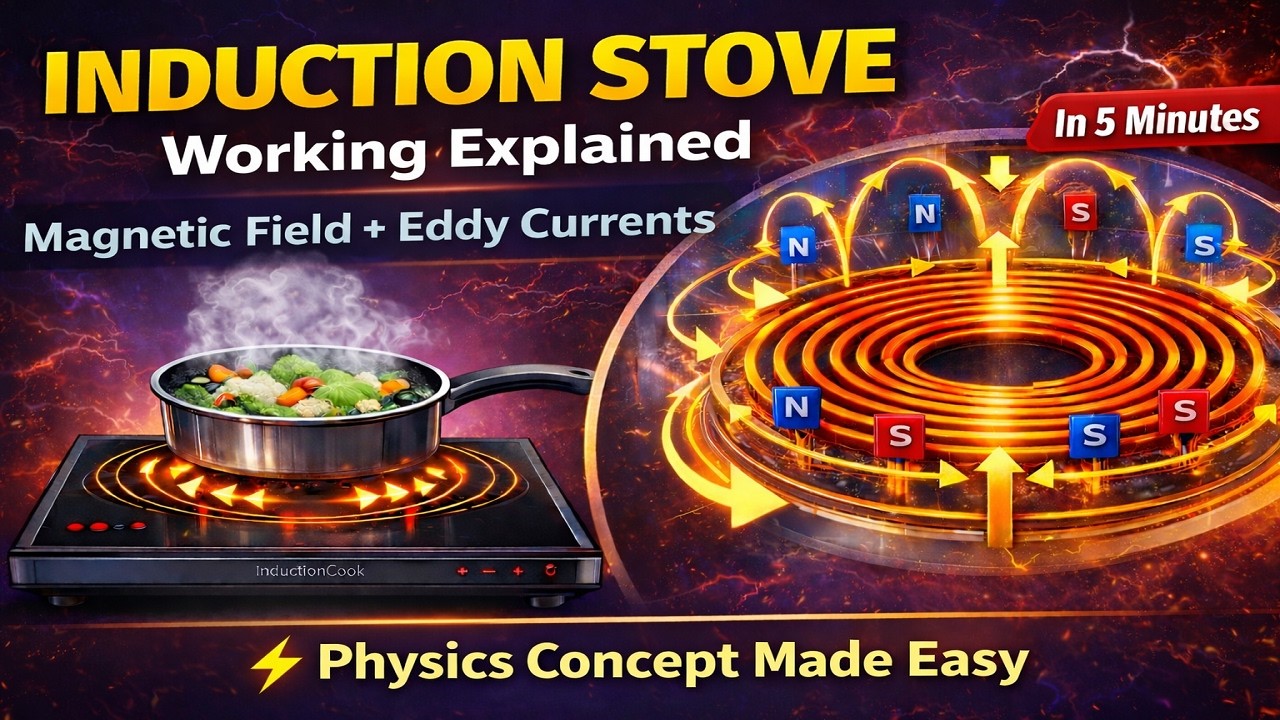 How Induction Stove Works? | Eddy Currents & Magnetic Field Explained