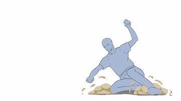 2D Animation - Run cycle and kick [#procreate ]