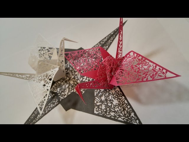 3D Paper Cutting Art Kit | Orizuru - YouTube