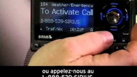 How to Install Your SiriusXM Radio: 5.0 Activating your Service