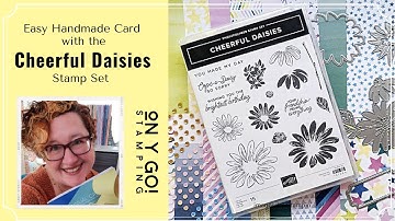 Create an Easy Handmade Card with the NEW Cheerful Daisies Stamp Set