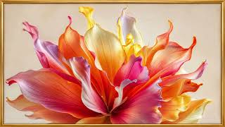 Luxury Floral Frame Art | 2 Hours Elegant Flower Painting Display | 4K TV Art #TVFrameArt #flowers