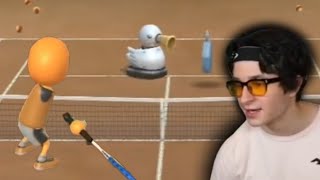 Tennis training has a duck and its awful...