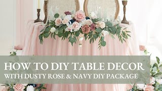 Ling's Tutorial: How to make delicate wedding decor with Sweetheart Table Decor DIY Package