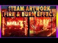 Burn fire text effect in after effects  steam long artwork tutorial