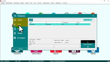 AccroBIZ ERP (Employee Ledger/Head Creation)