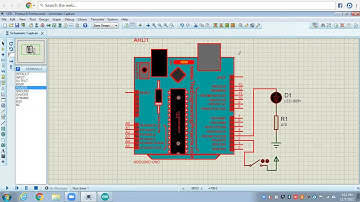 Switch and LED Circuit in Proteus || Arduino Programming