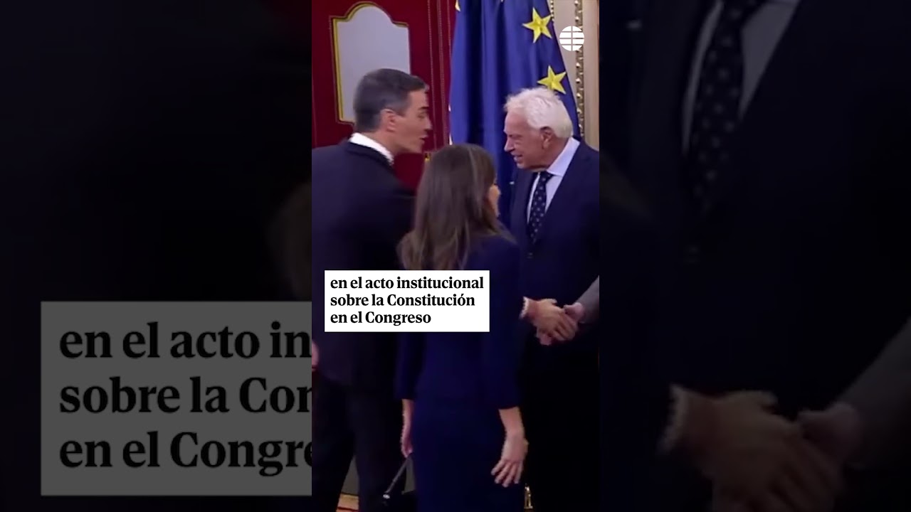 As&iacute; ha sido el 'breve' saludo entre Pedro S&aacute;nchez y Felipe Gonz&aacute;lez en el Congreso #S&aacute;nchez