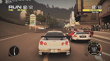 Race Driver Grid Walkthrough Part 17 - [Japan] Viper VS Skyline Challenge