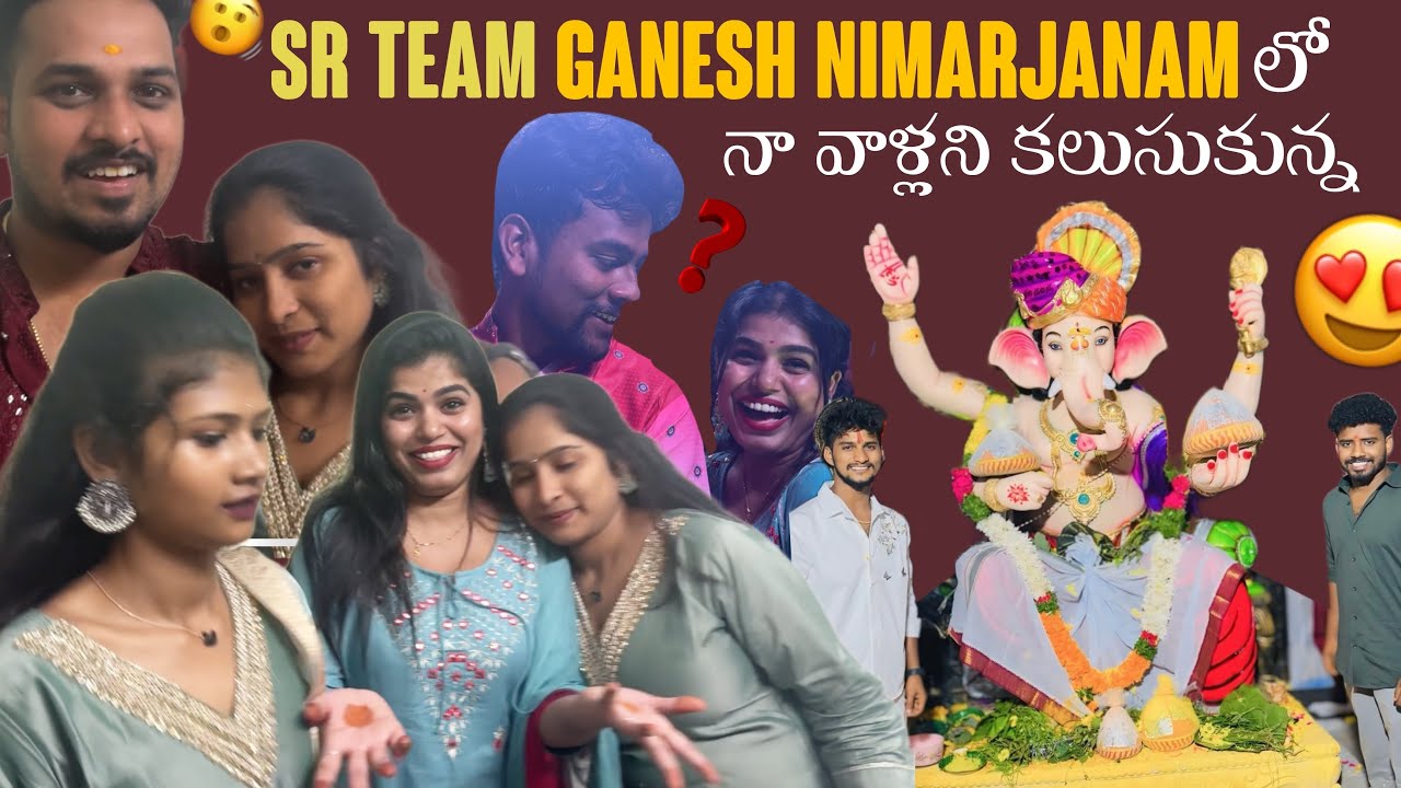 Sr Team Ganesh Nimarjanam లో నా వాళ్లని కలుసుకున్న @rishi_stylish_official @gullyporis3121 