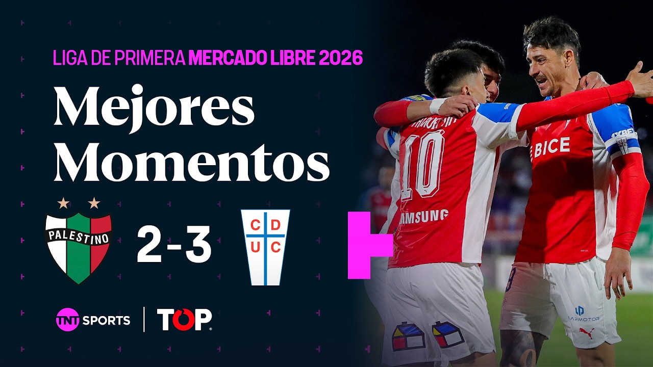 Compacto TOP | ⚪🟢🔴 Palestino 2 - 3 ⚪🔵 U. Católica | Liga de Primera Mercado Libre 2026 - Fecha 23