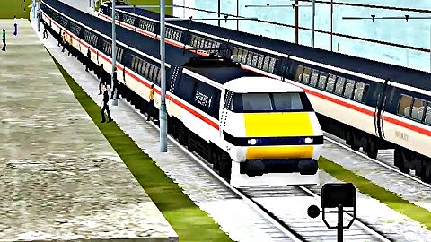Train Sim - Airport using Inter City Class 91 - Simulasi Kereta Api