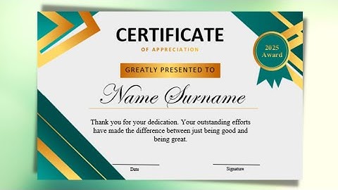 How to Design a Creative Certificate in MS Word #certificatedesign #certificate #msword
