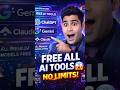 “All AI Tools FREE?! 😳 ChatGPT + Gemini + Claude” #ai #shortvideo #viral #aitools #fyp