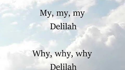 Delilah by Tom Jones Song with Lyrics