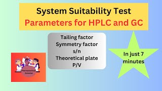 What are System Suitability Test (SST) Parameters in HPLC (Part-2) | #pharma #hplc