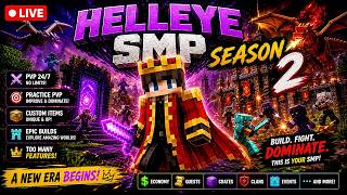 HELLEYE SMP SEASON 2 🚀 | New PvP, Practice Mode &amp; Massive Features!