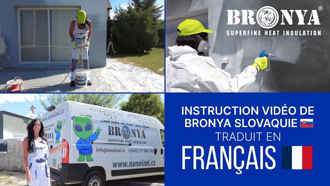 Instruction vidéo «Comment appliquer la nano-isolation thermique Bronya sur une maison?»