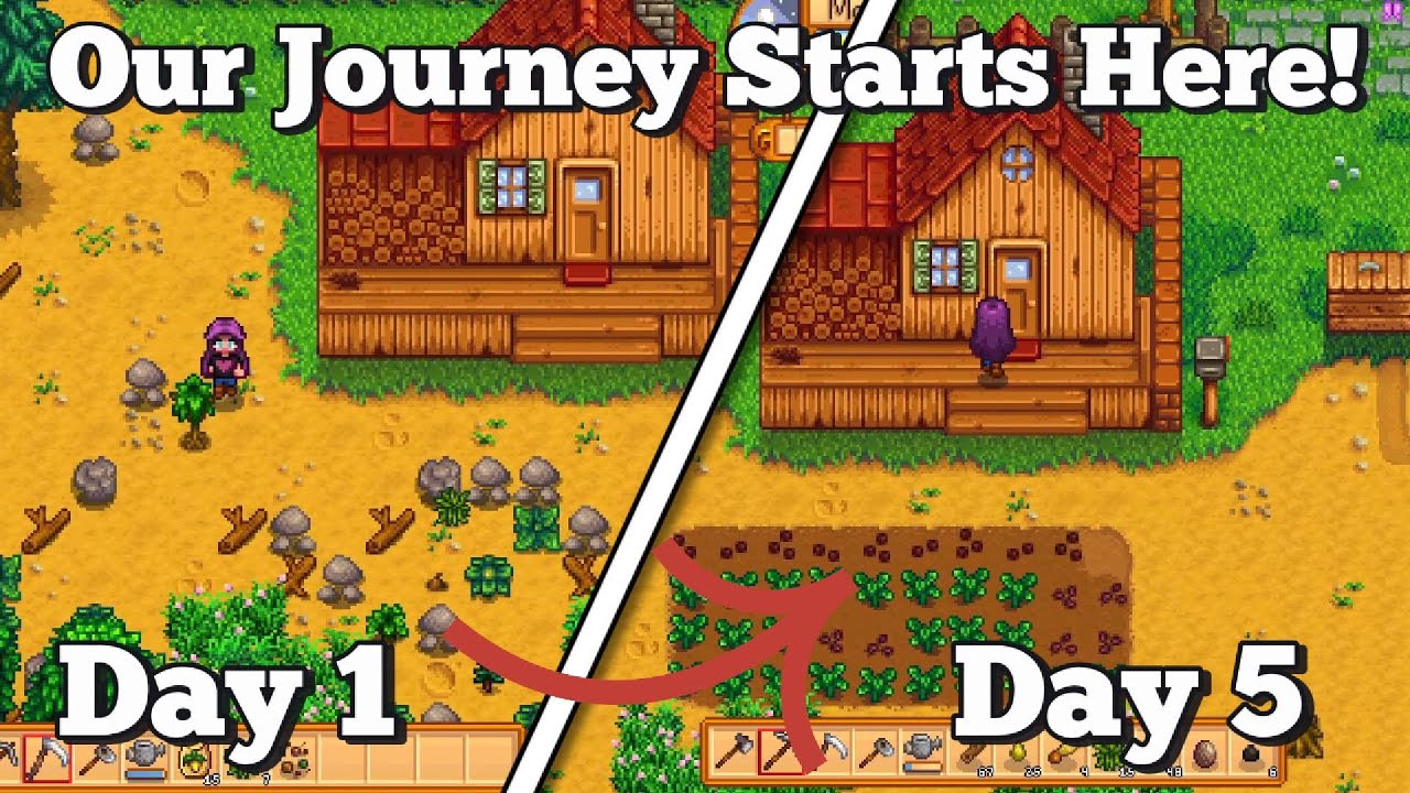 Stardew Valley Part 1 - No Commentary - YouTube