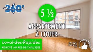 Appartement à louer/ Visite virtuelle/ Apartment Tour / Laval-des-Rapides 5 1/2(BonsLocataires.com)