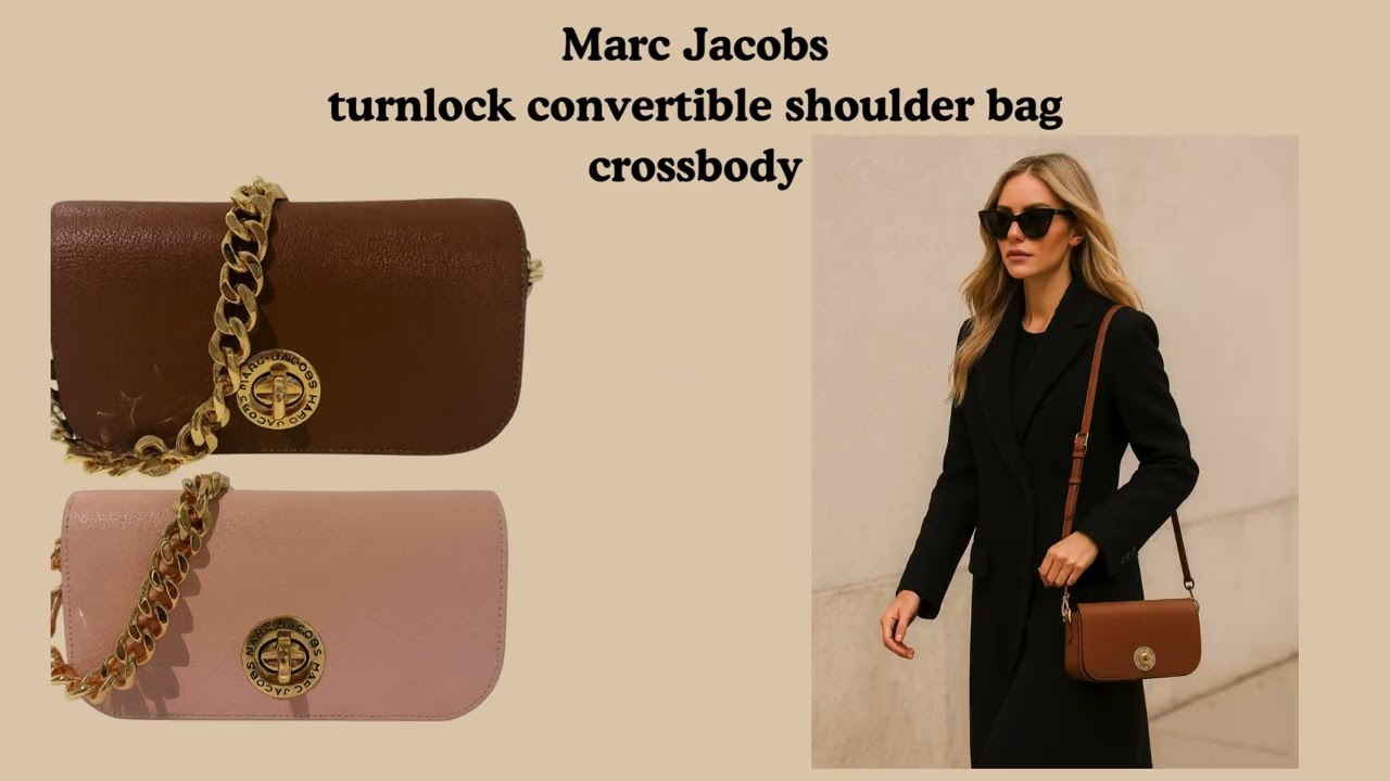 Marc Jacobs turnlock convertible shoulder bag crossbody Buy it on Amazon