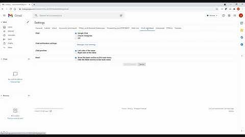 Gmail - Move Chat/Rooms/Meet from Left to Right Side of the Inbox