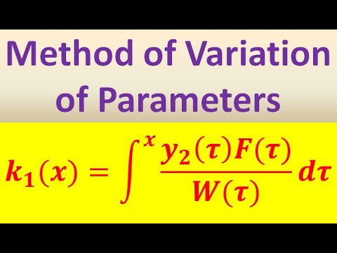 Variation of Parameters (Part 1) - YouTube