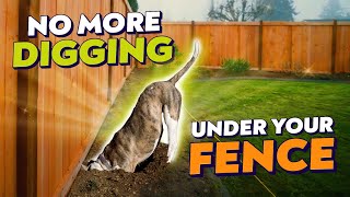 Installing Cedar Fence with Anti-Dig Option 🐾🏡