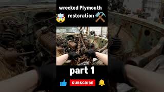wrecked Plymouth duster 340 restoration #car #ai #plymouth