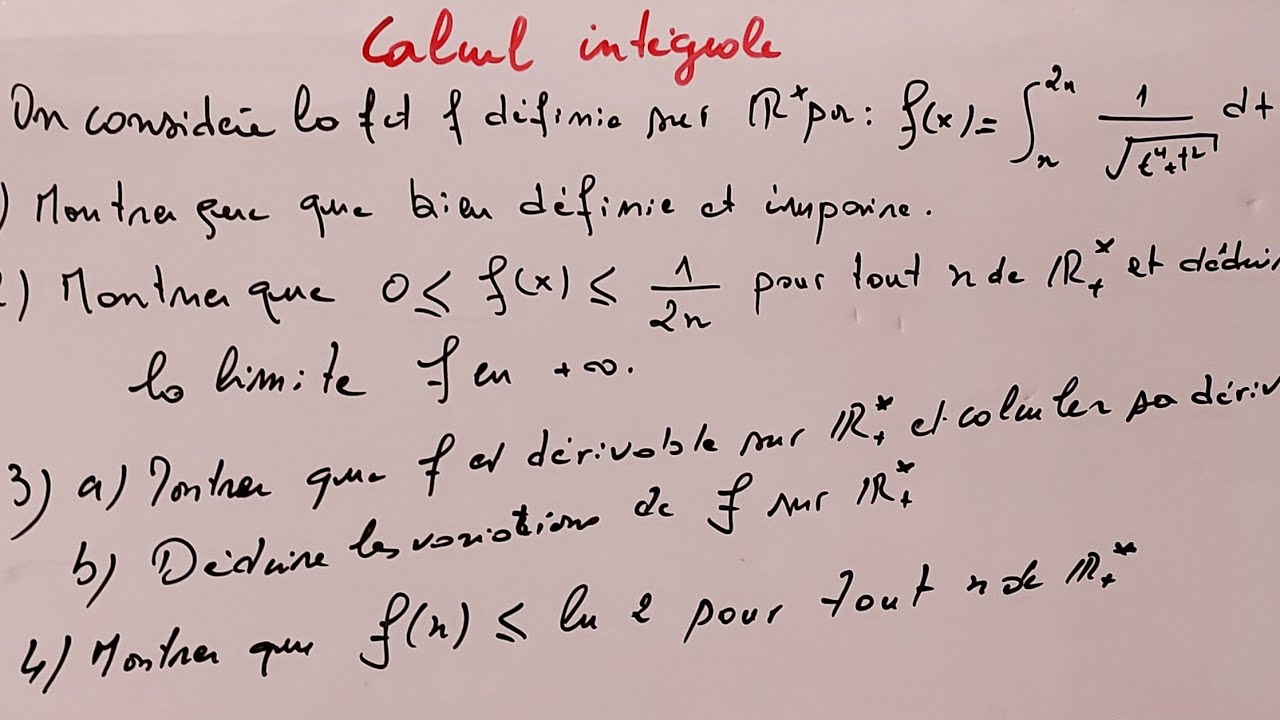 Calcul intégral (exercice)2Bac SM biof.2025/26.
