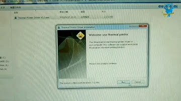 EUCCOI EC-80250-80mm Thermal Printer Operation Video